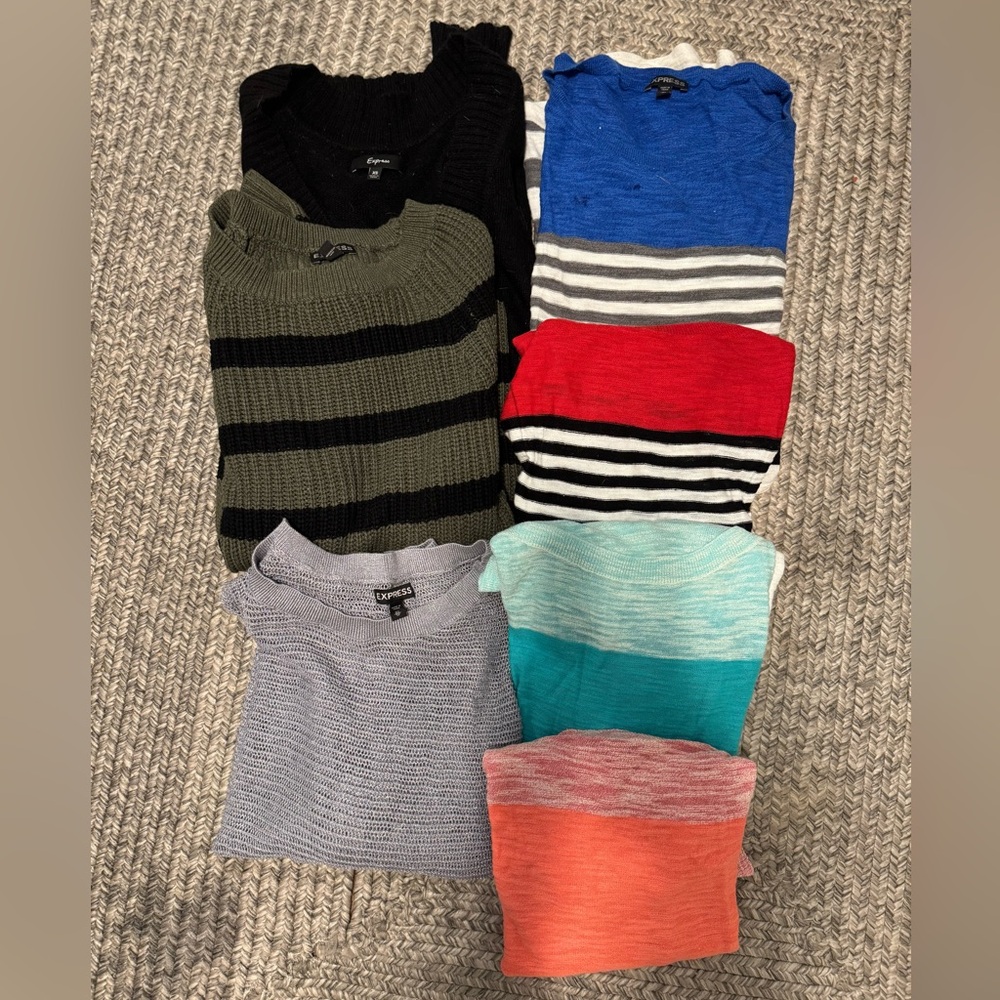 Bundle of Express Sweaters and tops XS